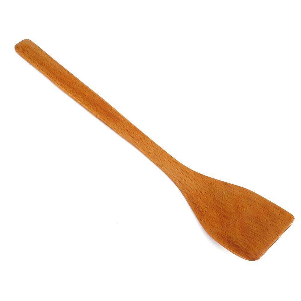 Espátula de madera antiadherente creativa, pala para fritos, utensilios de cocina, pala, herramientas de cocina casera práctica para hornear pasteles