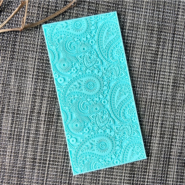 Paisley silikonimuotti pitsimatto fondant-kakkuun pitsimuotti fatima-kuvio silikonimatto mousse-kakun koristelu tee itse käsintehty askartelu: F5685