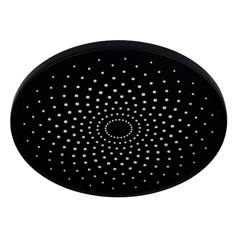 Dokour Overhead Rainfall Shower Head Set High Pressure Bathroom Accessories Water Saving Ceiling Toilet Tropical Complete System: Black topshower