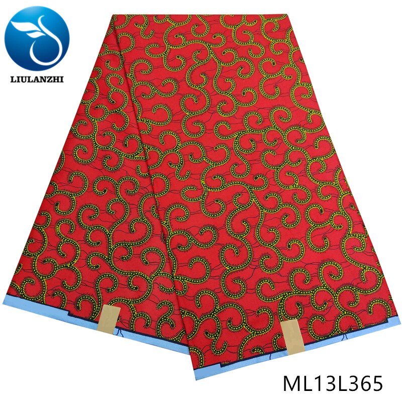 Liulanzhi afrikansk ankara vokstryk i stofstil polyestervoks ankara  ml13 l 368: Ml13 l 361
