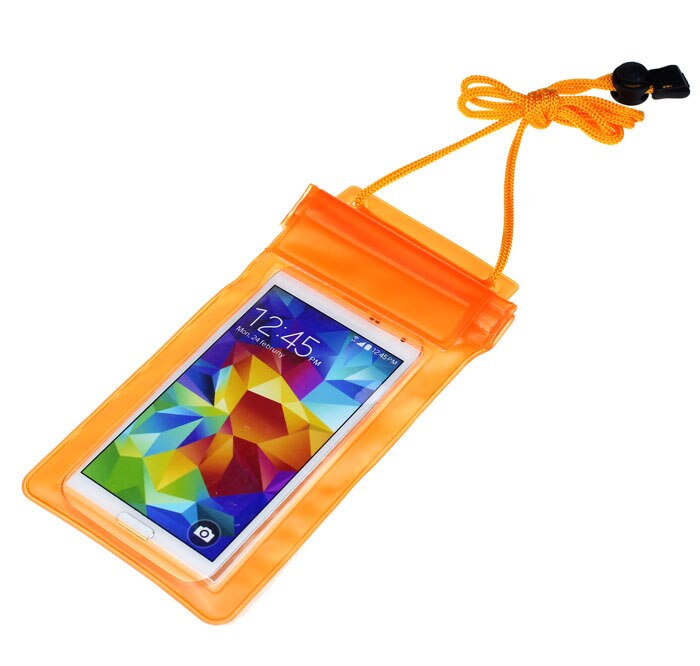 VBNM Transparent Wasserdichte Handy Tasche Tasche Fall Abdeckung Für iPhone 4 5 6 7 Plus Galaxy S4 5 6 hinweis 2 3 Honor 6 Plus MI 3 4: Orange