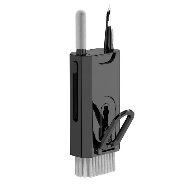 Auriculares para cámara Digital 20 en 1/8 en 1, juego de Herramientas de limpieza para teclado de teléfono móvil y portátil, cepillo de limpieza, bolígrafo limpio para Airpods Pro: Gris
