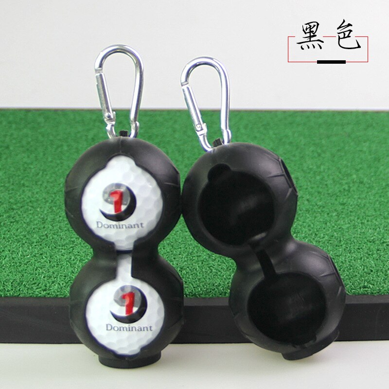 Housse de Golf en Silicone, 2 pièces d'accessoires de Golf, peut être accroché à la ceinture: black 
