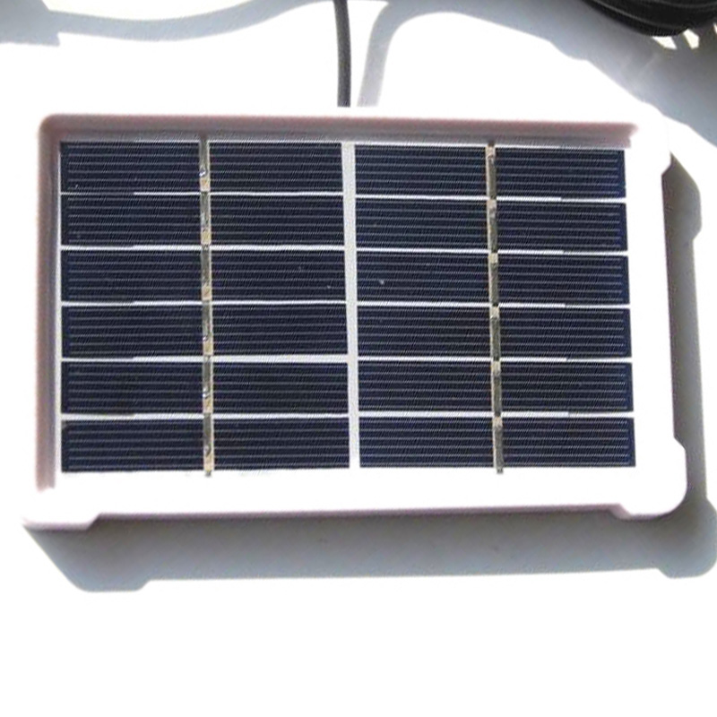 1W 6V polycrystalline solar panel laminated glass plate with frame DC3M line solar garden light board