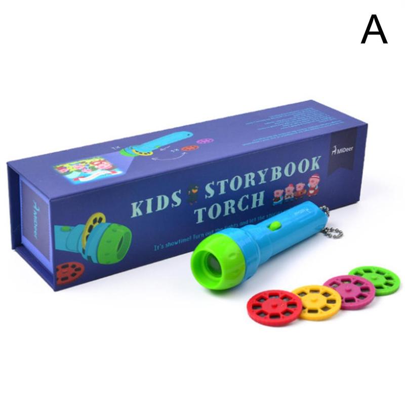 mini proiettore torcia bambini istruzione giocattoli luminosi i bambini a sviluppare gioco storia sonno impostato prestazioni i regali dei bambini: Default Title
