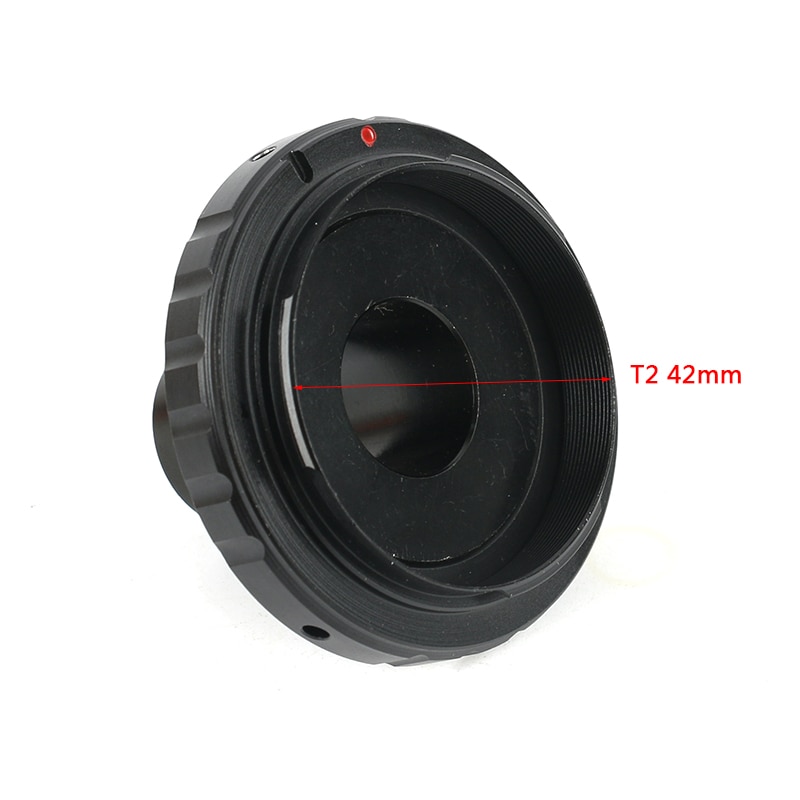 Biological Microscope Mount Adapter (T-mount ) + T2 Lens Adaptor Ring 23.2mm Eyepiece Ports For Canon Nikon EOS SLR Camera