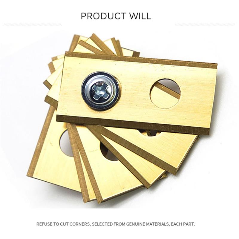 30pcs Titanium Coated Robot Mower Replacement Blades for ROBOT LAWN MOWER