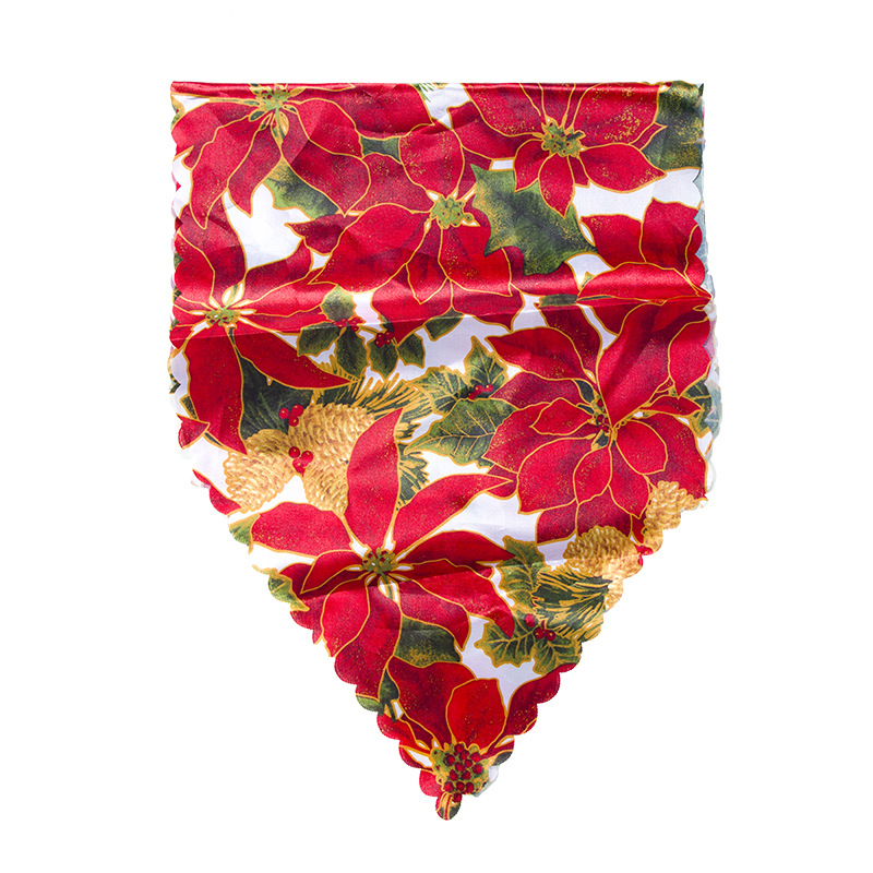 Classica patchwork Cinese Fiore Rosso Decorazione Della Tavola Corridore Giallo Tavolo Da Pranzo Zerbino Caffè Tovaglia Di Natale corridore
