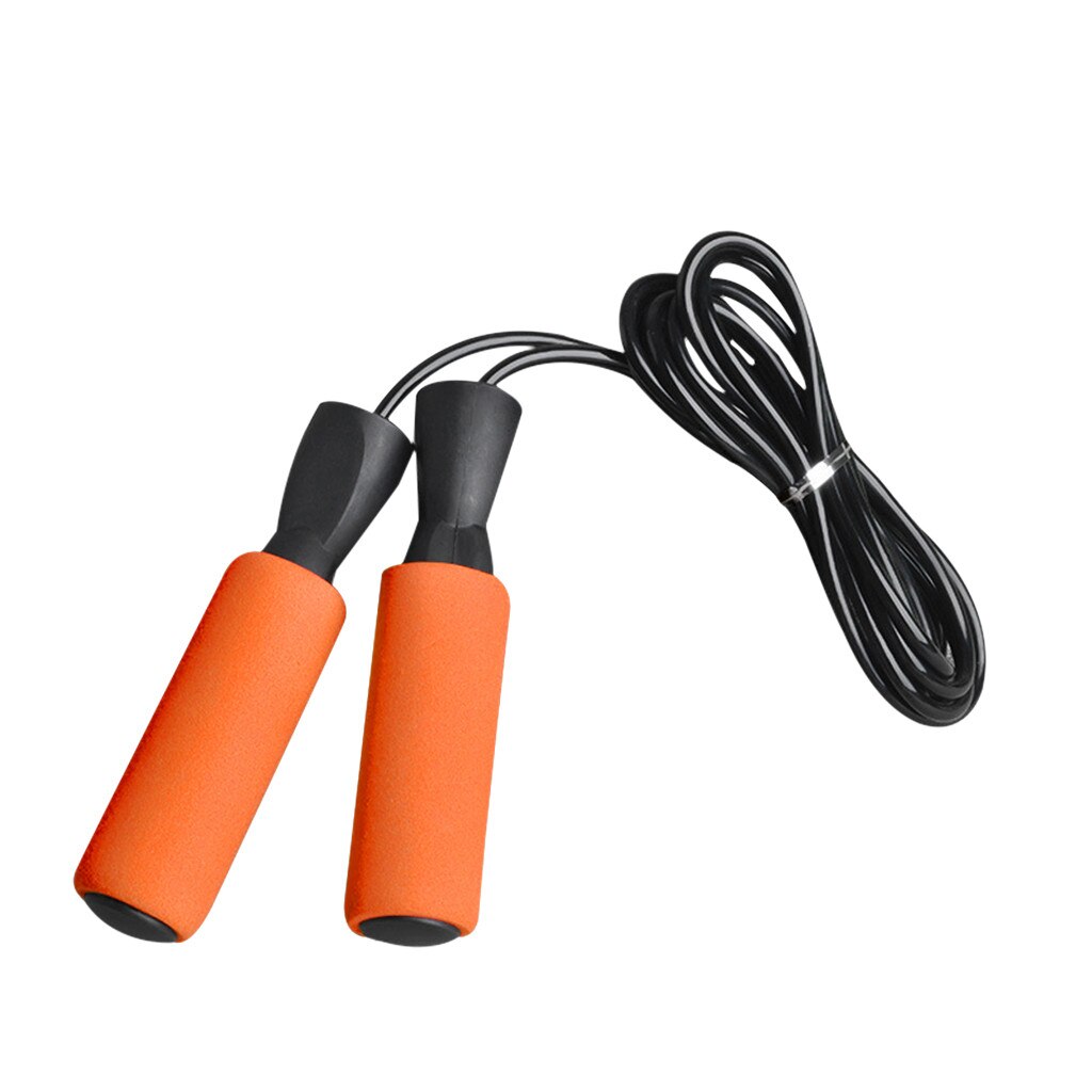 Aerobic Exercise Boxing Skipping Jump Rope Adjustable Bearing Speed Fitness Sport Exercise Home Shaping Body#P30: Orange