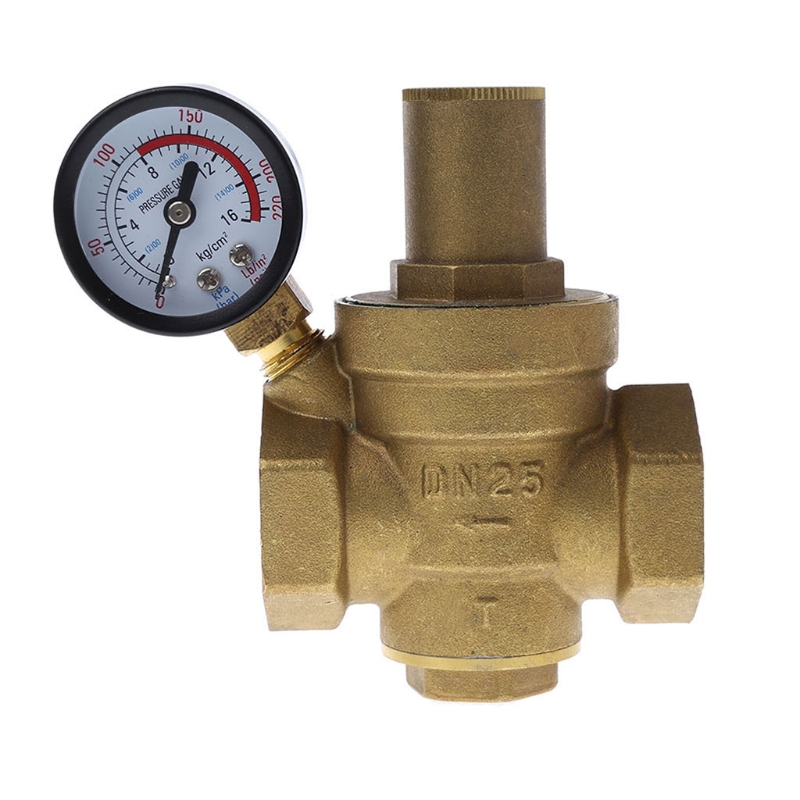 Dual Scale Economical All Purpose Pressure Gauge with Brass Internals 0-220 PSI/KPa