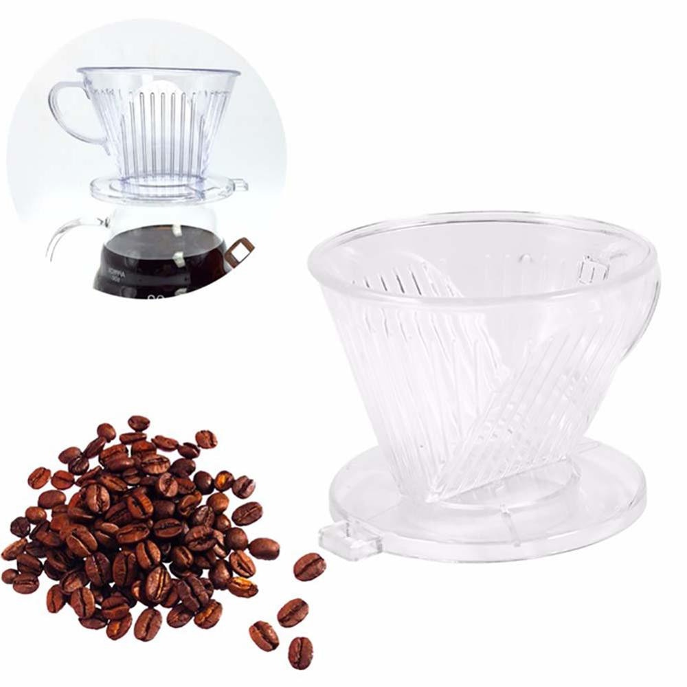 Reusable Coffee Filter Cone Shape Coffee Maker Filter Cup Dripper Practical Pour Over Serving Mug Filters Cafe Coffee Filter