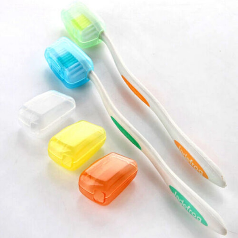 5 stk tandbørste hætte cover nem rejse vandring camping børste renere tandbørste beskyttelse