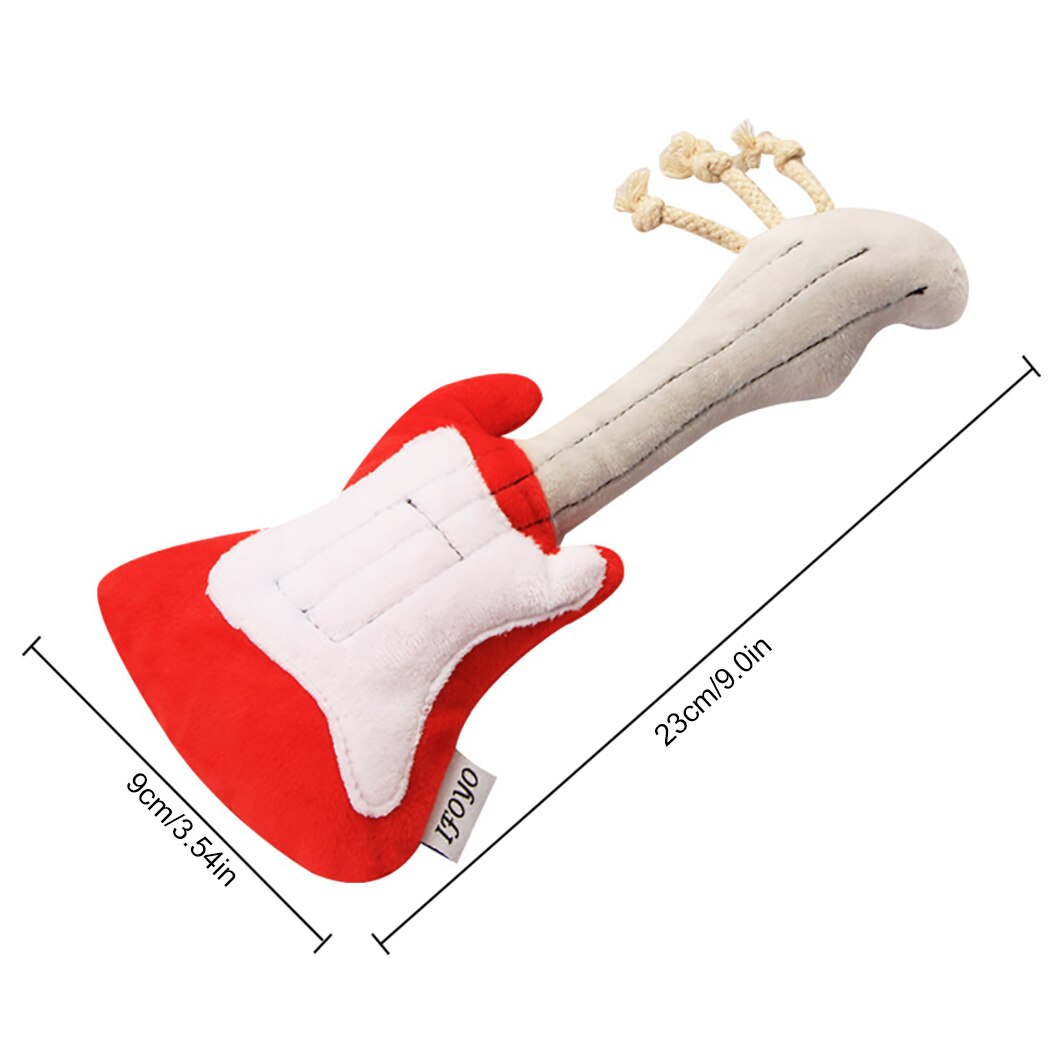 Jouets en peluche pour chiens, guitare Radio, nettoyage des dents, Microphone, jouet pour chiots, à mâcher, accessoires pour chiens