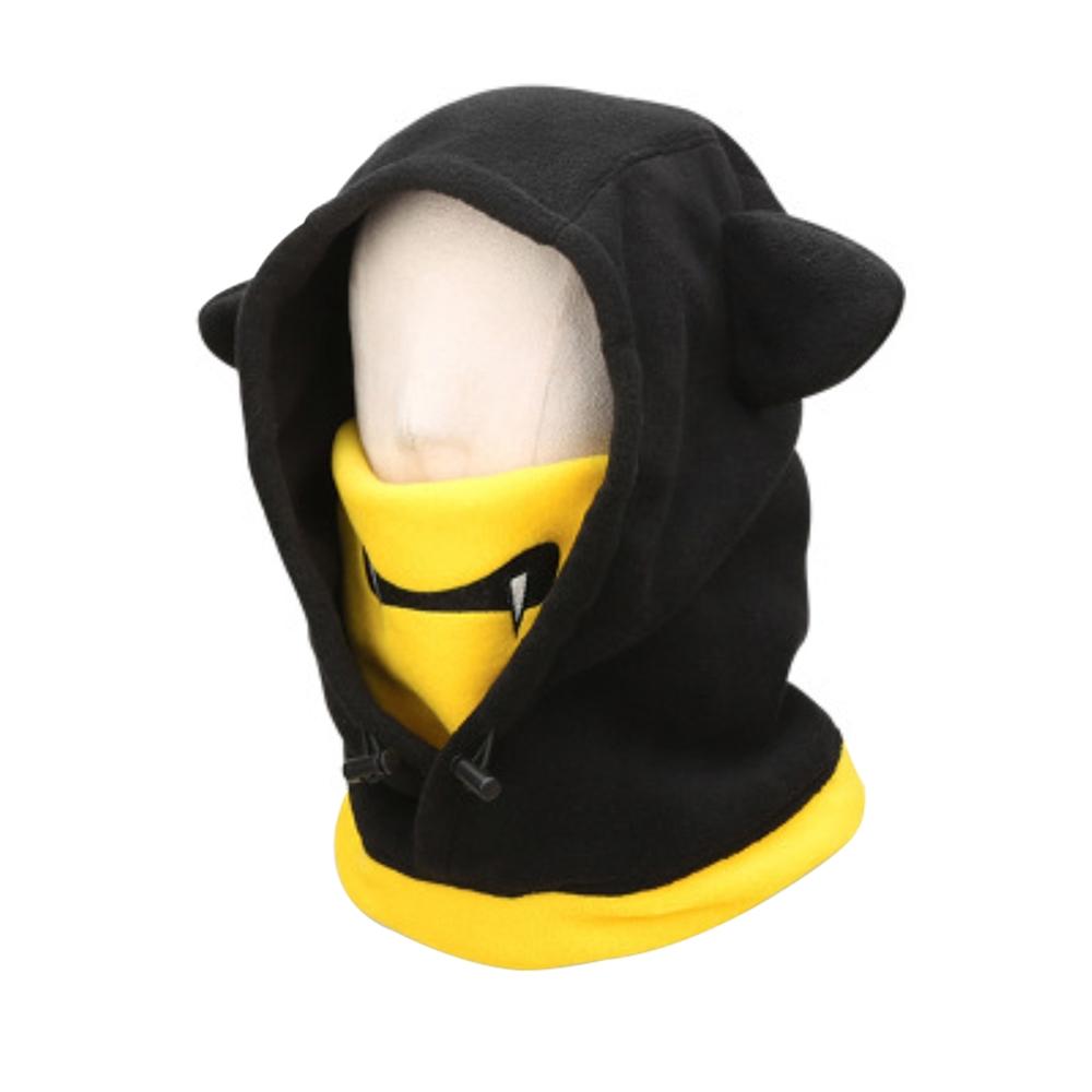 Schattige Skiën Hoofddeksels Cartoon Dier Patroon Volledige Gezicht Thermische Outdoor Beschermende Balaclava Hood Ski Fietsen Masker Helm: XS2117M1
