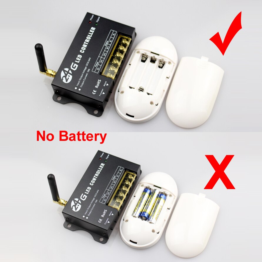 2.4G Rf Led Dimmer Touch Schakelaar Controle Dc 5V 12 V 24V Led Dimmer Voor Led Strip licht Rf Touch Dimmer 12 V 24V