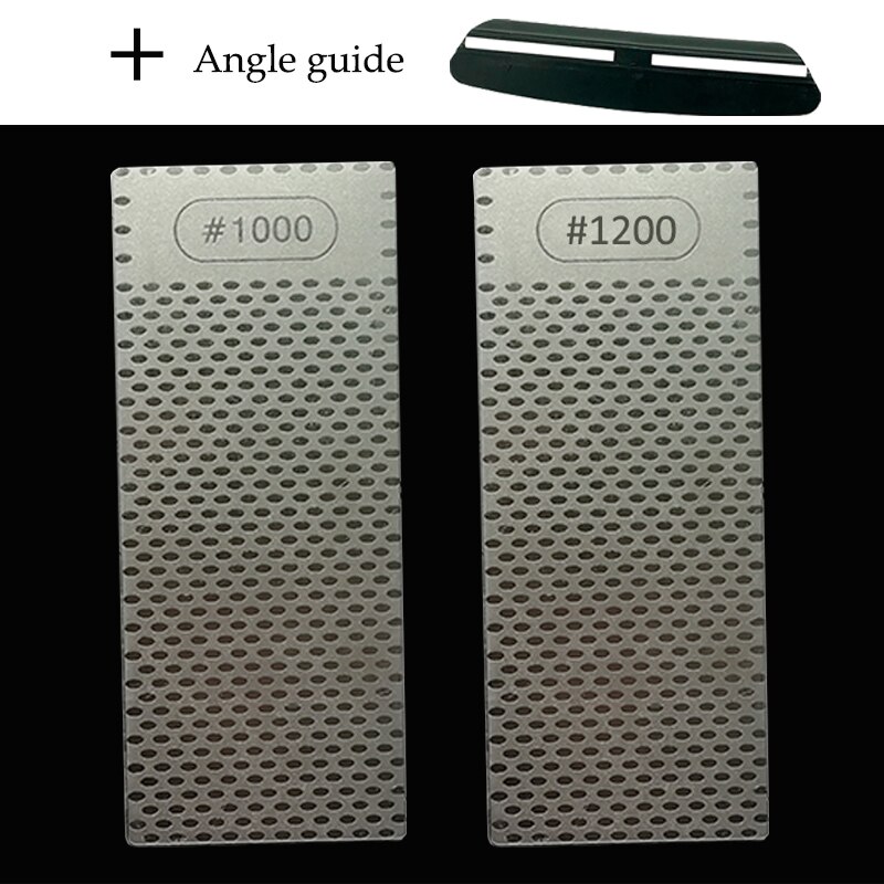 Diamond Knife Sharpening Stone Knife Sharpener Fixed angle sharpener 150x63x2.5mm Grit 400 600 1000 1200 Angle guide: 1000 1200Angle guide