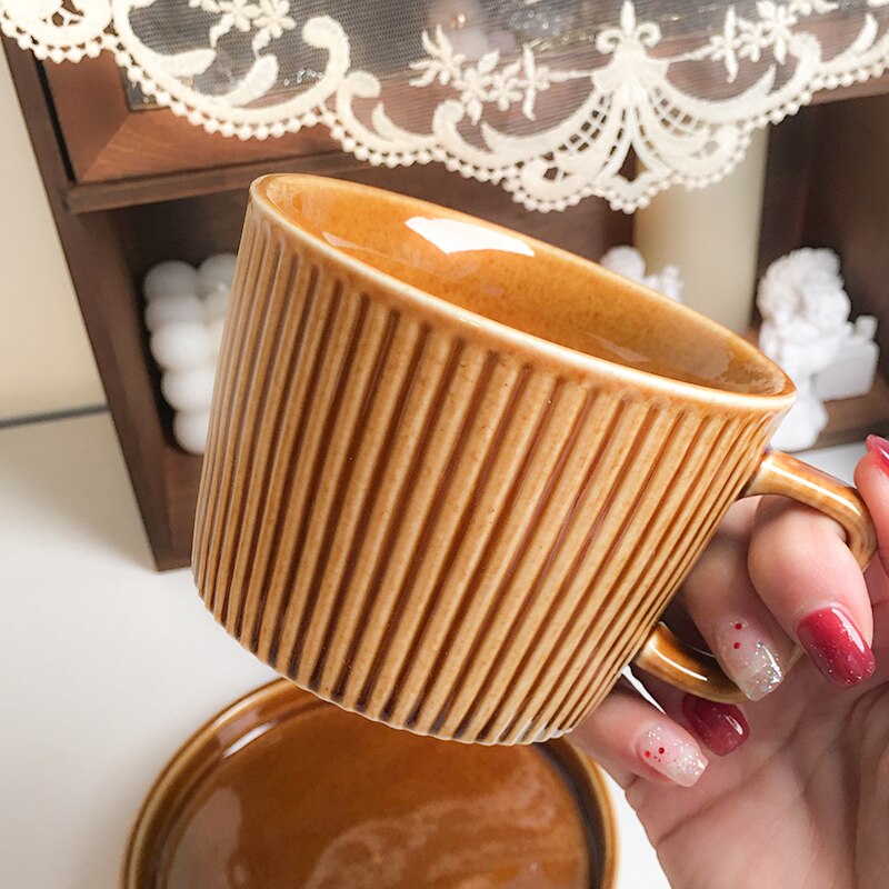 Tasses à expresso en céramique originales, Service à café pour petit déjeuner, Service à thé de l&#39;après-midi