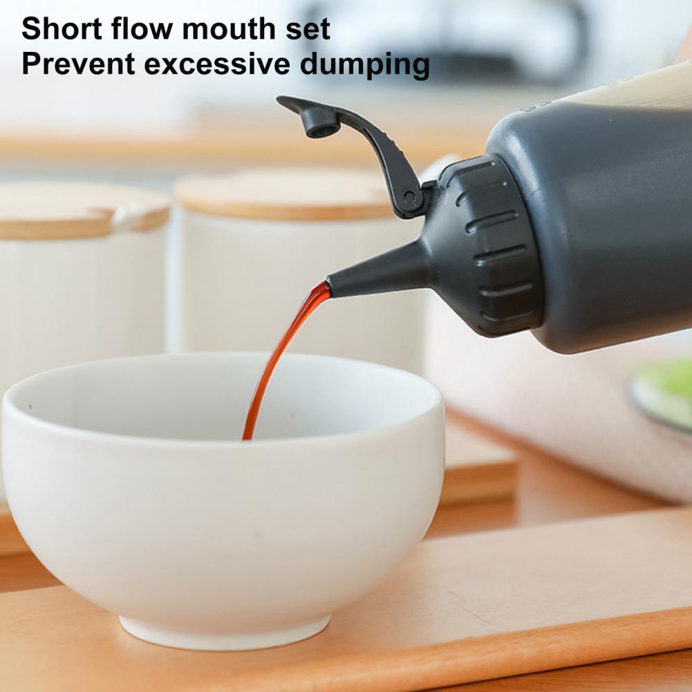 175ML/350ML Squeeze Bottle Wide Mouth Easy to Clean Plastic Squirt Bottles with Cap Household Supplies