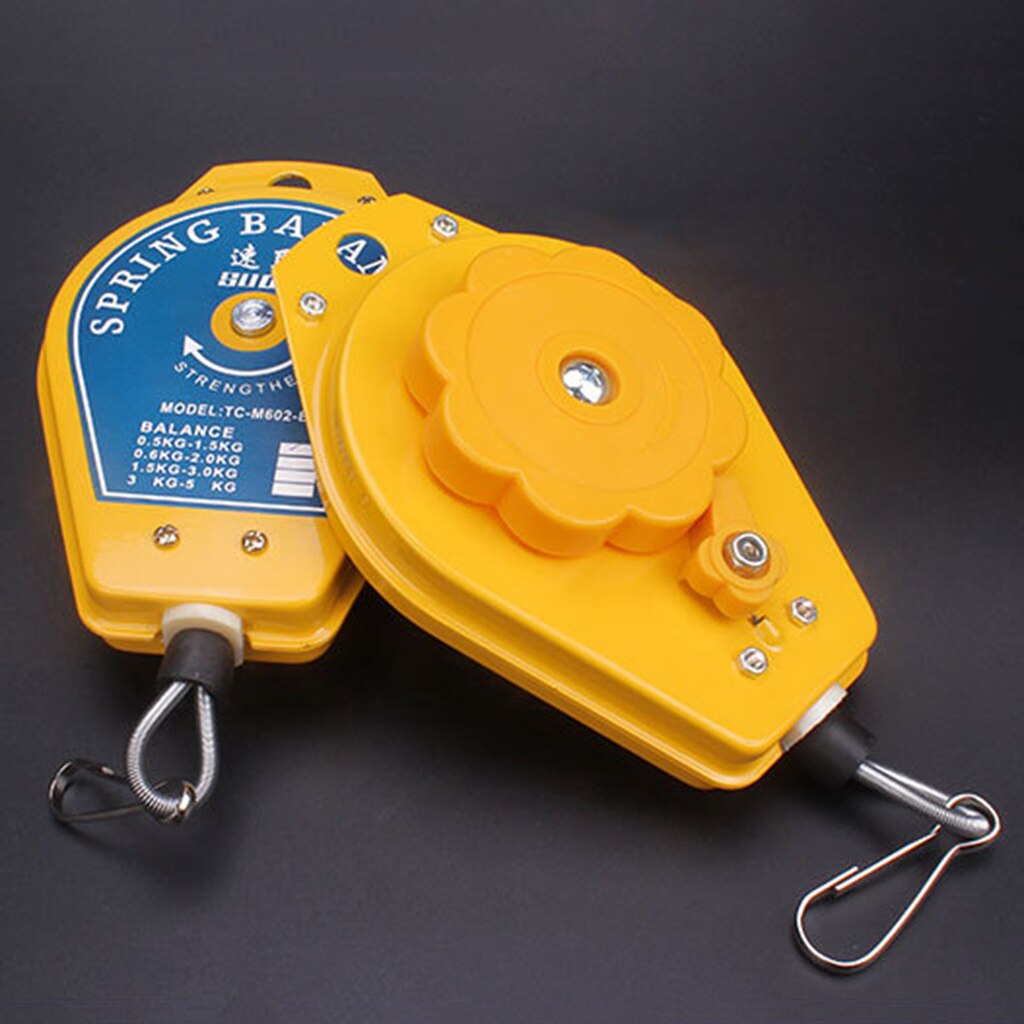 Bilanciatore a molla retrattile cacciavite appeso chiave dinamometrica appendiabiti corda in acciaio portautensili di misurazione bilancia ergonomica