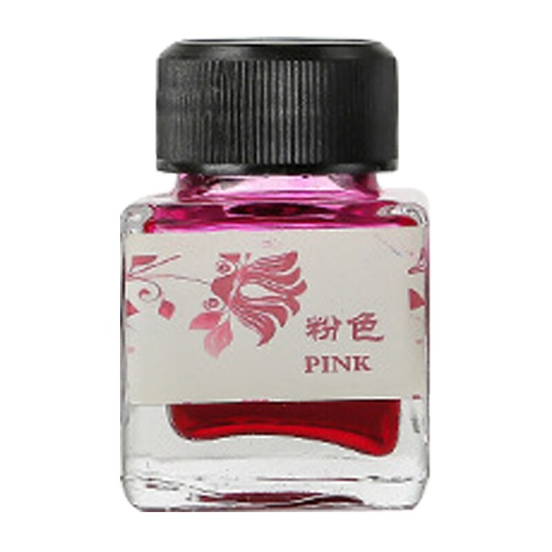 25ml Bottled Glass Smooth Writing Fountain Pen Ink Refill School Student Stationery Office Supplies,11 Colors for Choices: 1