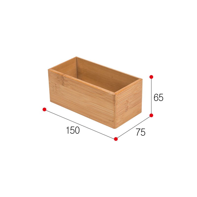 Kitchen Drawer Wooden Storage Organizer Box Cuisine Organisateur Makeup Cabinet Separador Desk Organizer Separation Tiroir: Length150width75ml