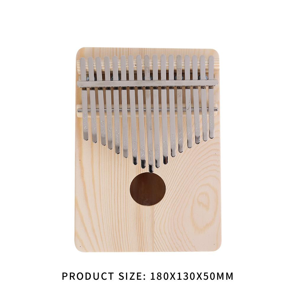 17 Key Kalimba Thumb Finger Piano African DIY Wooden White Embryo Sanza Mbira Kalimba Play with Guitar Wood Musical Instruments