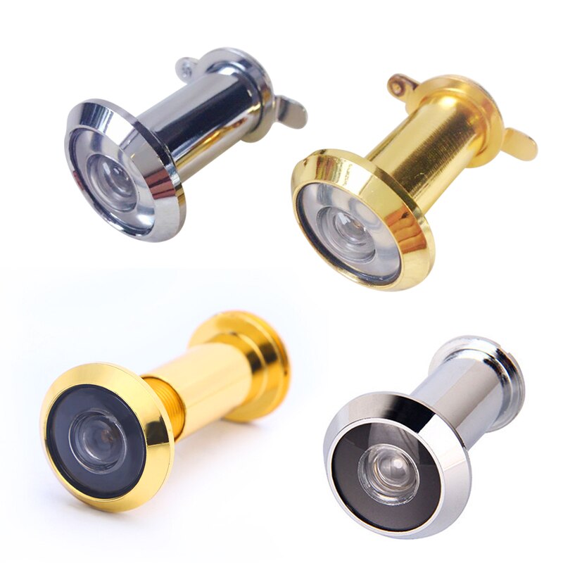 Door Viewer 200 Degree Wide Angle Peephole Security Hidden Door Adjustable Glass Lens Anti-theft door cat eye Hardware Tools