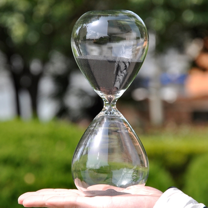 Sabliers en verre 60 minutes pour une meilleure concentration dans l'apprentissage relaxation