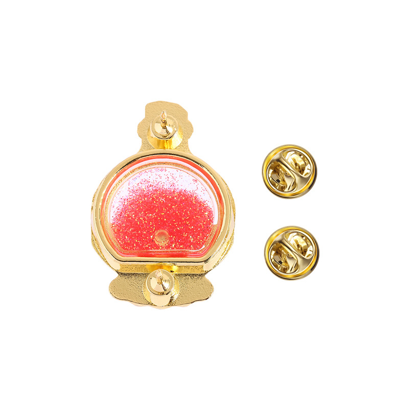Glitter Magic Potion Bottle Enamel Pins Love Heart Star Witch Brooches Cute Fantasy Lapel Badges Jewelry For Girls
