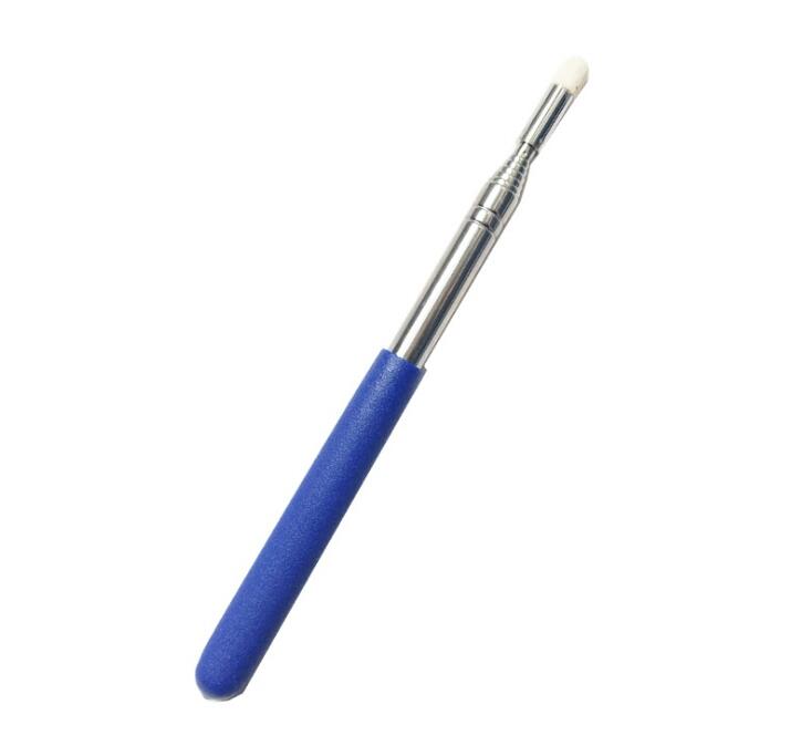 Professionele Touch Whiteboard Pen Vilt Hoofd 1 Meter Rvs Telescopische Pointer: Blue