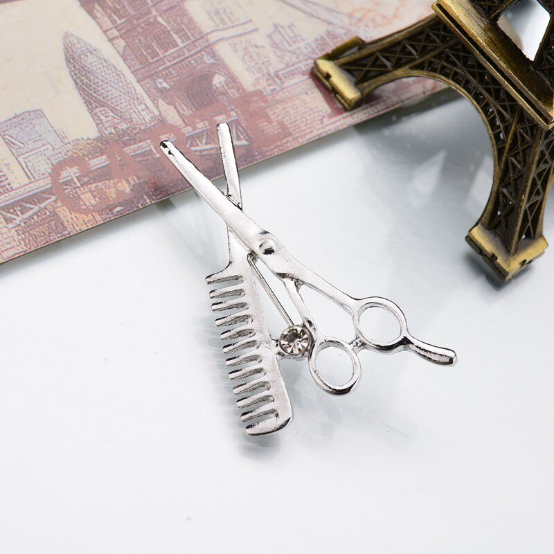 trend mode accessoires kapper schaar broche broche herenkleding en accessoires Harajuku