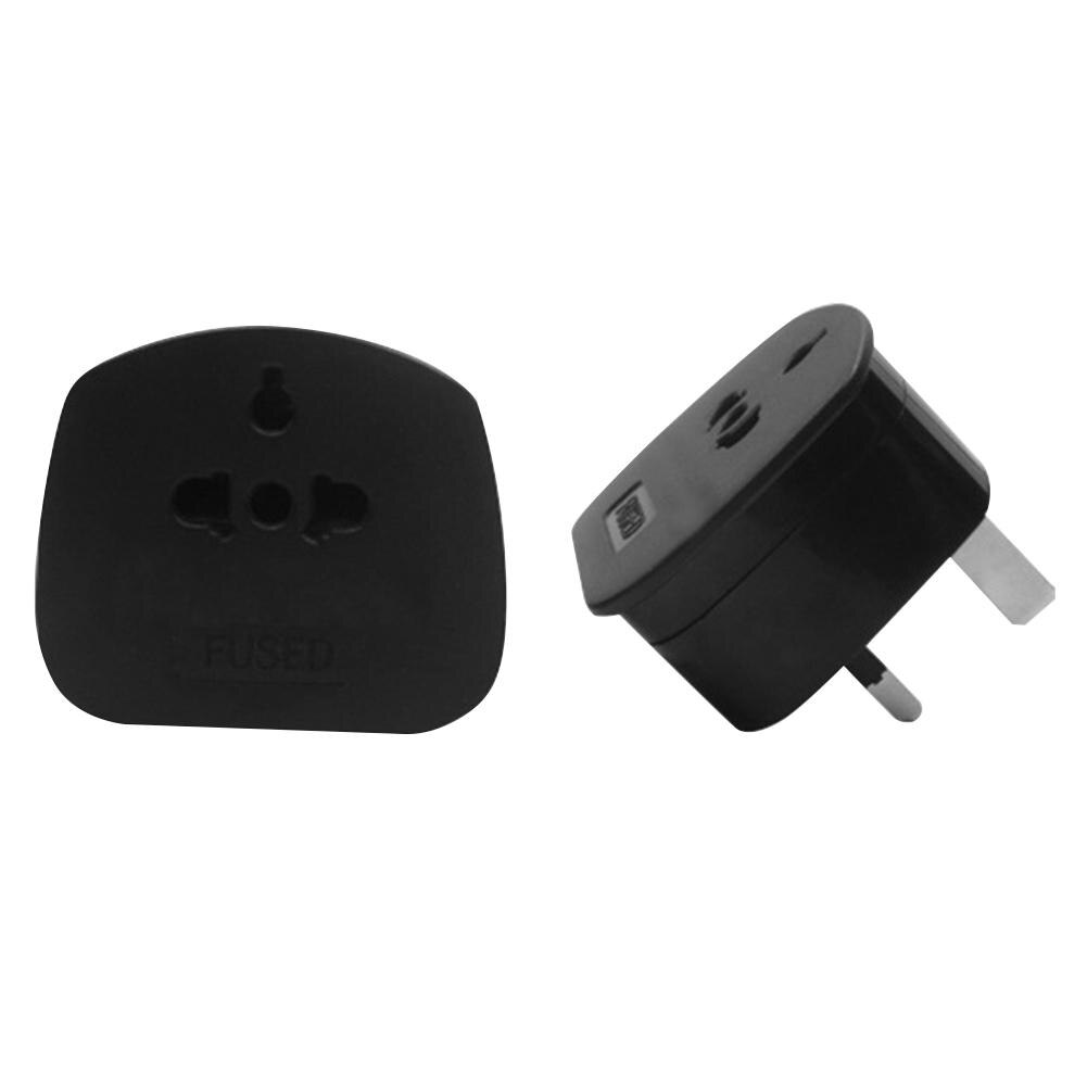 German/EU Plug Conversion Socket 1 to 2 Way Power Adapter with Outlet Switch European/German Conversion Plug Travel Plug Adapter: UK to EU Black