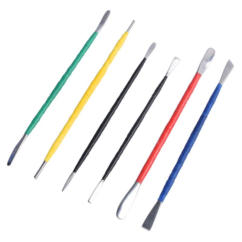 6Pcs Rvs Klei Sculptuur Graveren Gereedschap Voor Modeling Carving Ambachten Keramische Zachte Clay Sculpting Gereedschap