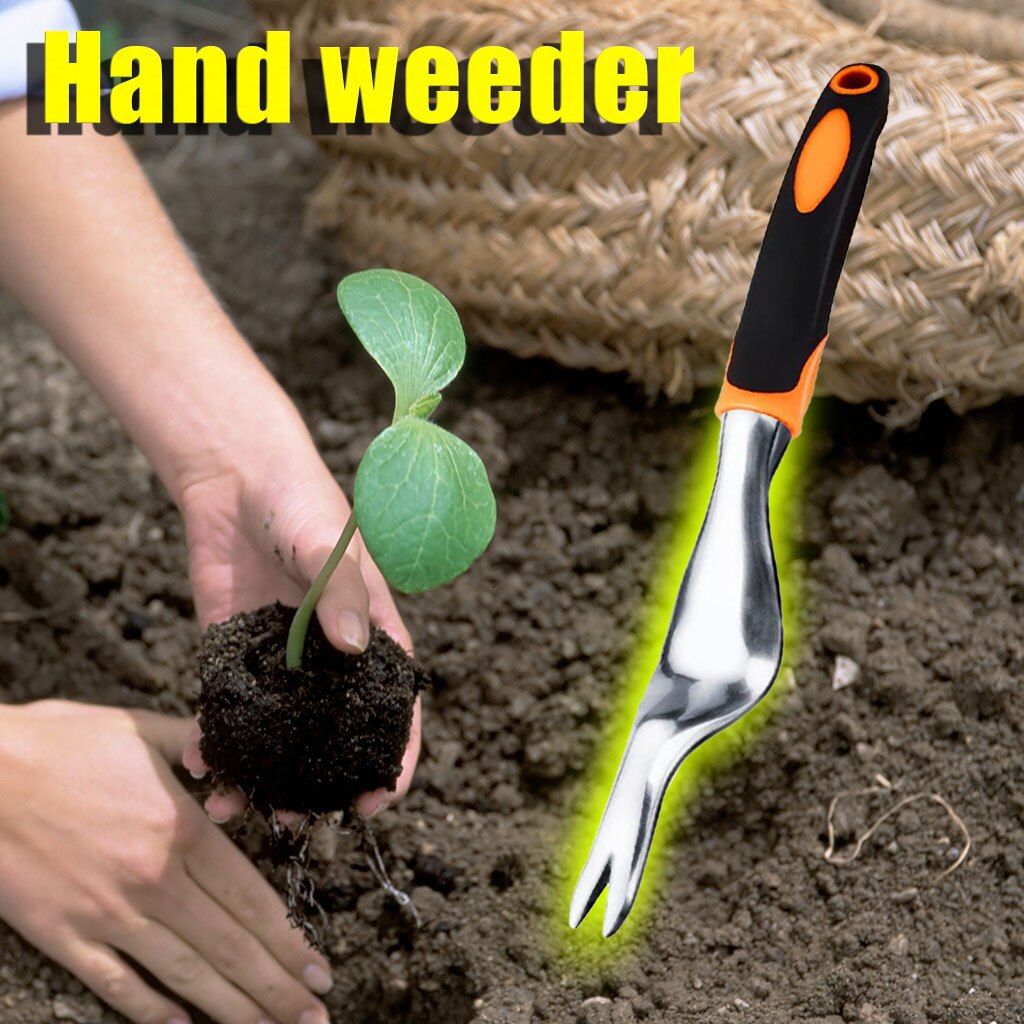 Tunge håndkrudt haver ukrudtsredskab til fjernelse af fræsere med ergonomisk håndtag, der graver vilde grøntsager til landbrugsbrug #20