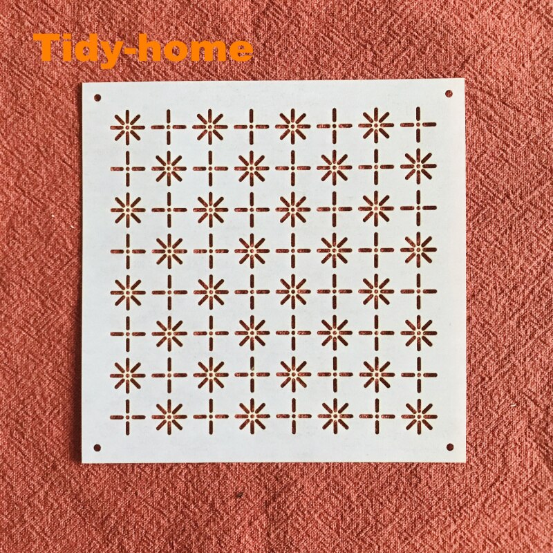 Japanese Style Sashiko Template Sashiko Stencil Soft Templates: Rice Stitch