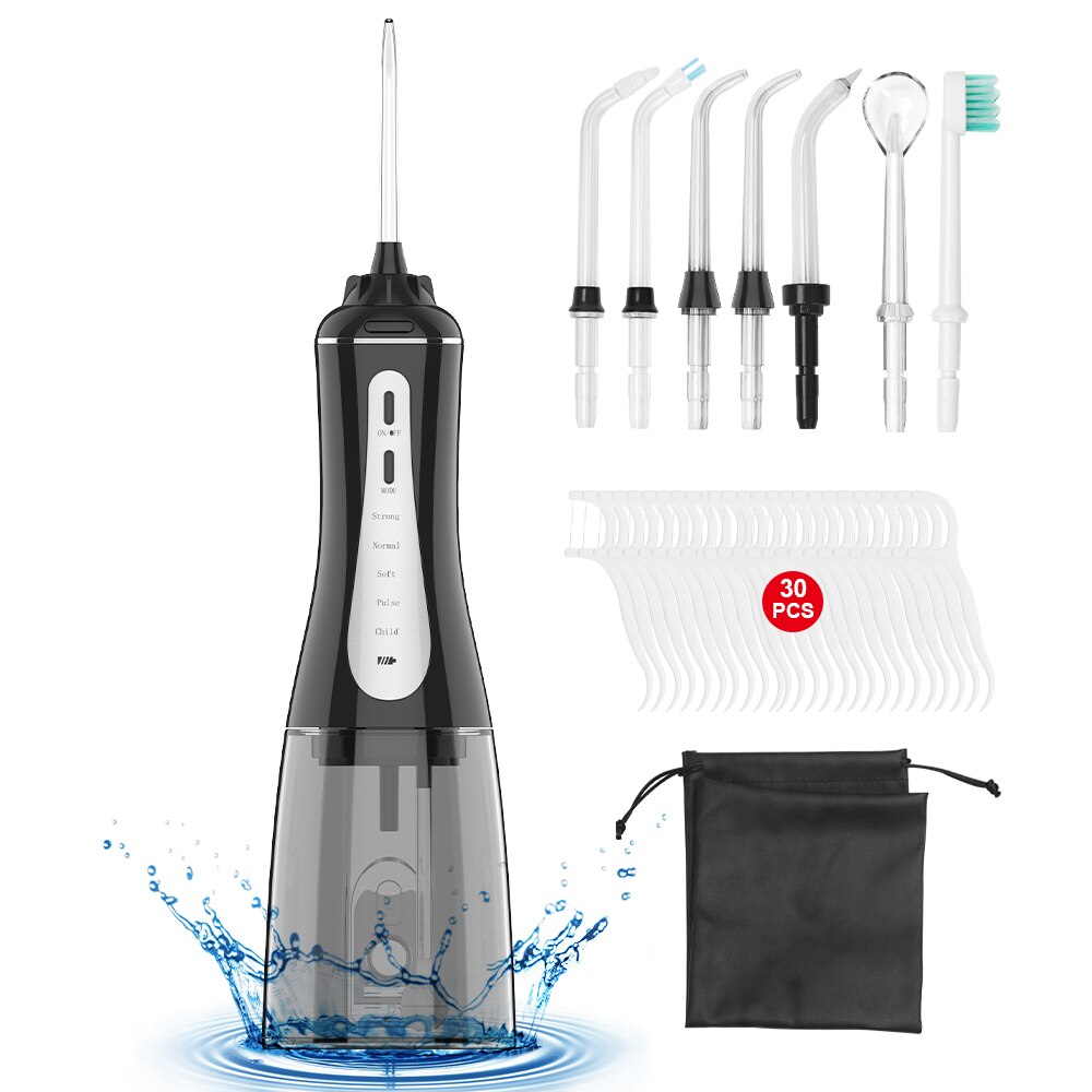 Irrigateur buccal Portable, nettoyeur de dents, brosse à dents sans fil iFanze, Jet d'eau Portable avec 5 Mo: Default Title