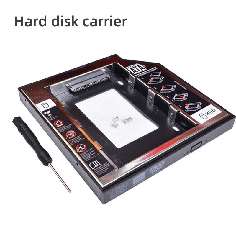 12.7Mm Is Geschikt Voor Notebook Cd Drive Harde Schijf Rack 9.5 Aluminiumlegering Ssd Solid State Mechanische Sata Vervangbare panel