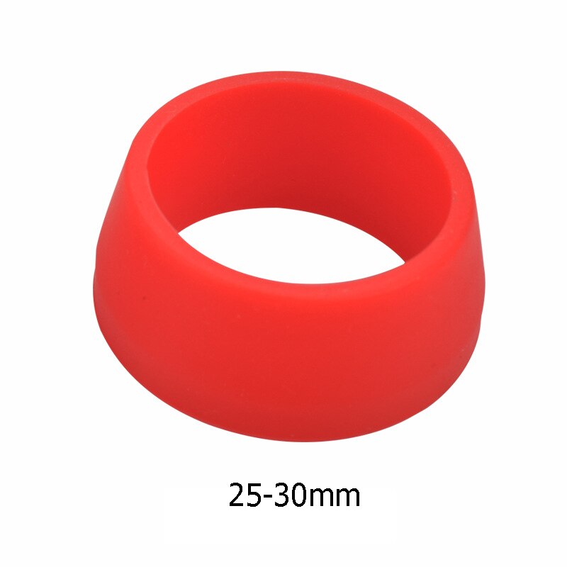 Sykkelstolpe gummiring mtb sykkel vanntett støvdeksel silikon setepinne sak beskyttende sykkel tilbehør: Rød 25-30mm