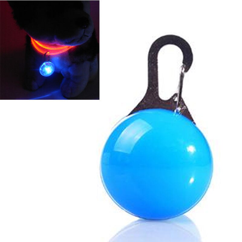 Nuit sécurité lampe de poche LED animal de compagnie pendentif lumineux lueur dans le noir lumineux animaux fournitures accessoires chat chien collier conduit des lumières: Blue