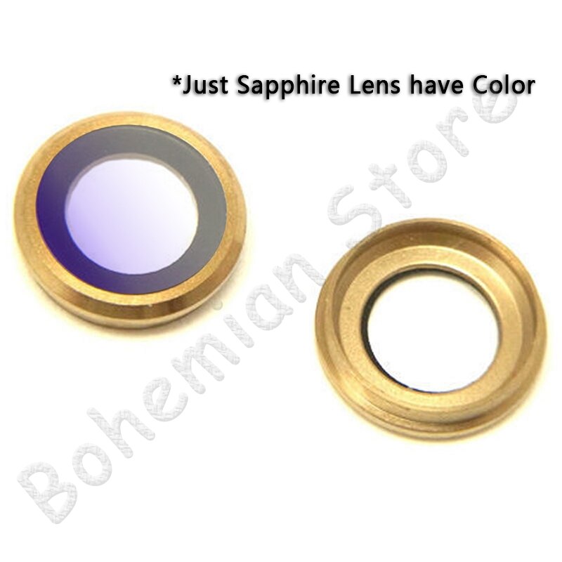 Para iPhone 6 6s Plus, cristal de zafiro, cámara trasera, Lente de Cristal, anillo, cubierta, piezas de repuesto originales