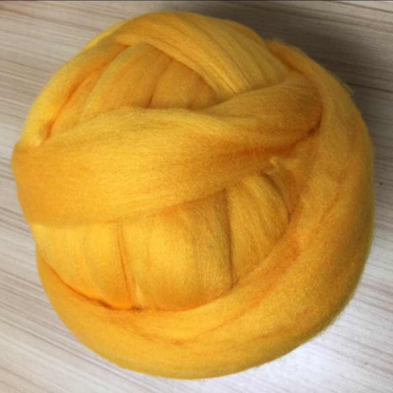 1000g/ kugle super tyk naturlig uld chunky garn filt uld roving garn til spinding hånd strikning spin garn gør-det-selv tæppe levering
