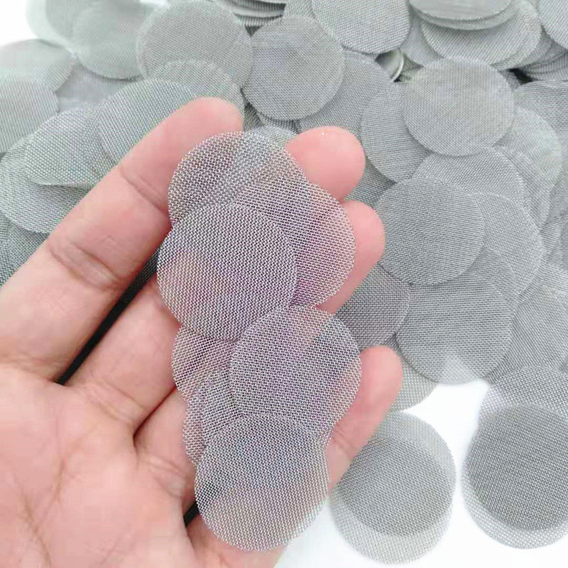100Pcs Stainless Steel Disc Filter Mesh Shower Drain Hole Filter Faucet Pipe Anti-rust Filter Mesh Steel Wire Mesh Circular Mesh