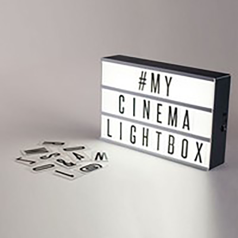 126pcs Cinematic Led Lightbox Replacement Letters Numbers Signs Black for A4 MagiGlow Light Up Letter Box Sign Message Board 4P