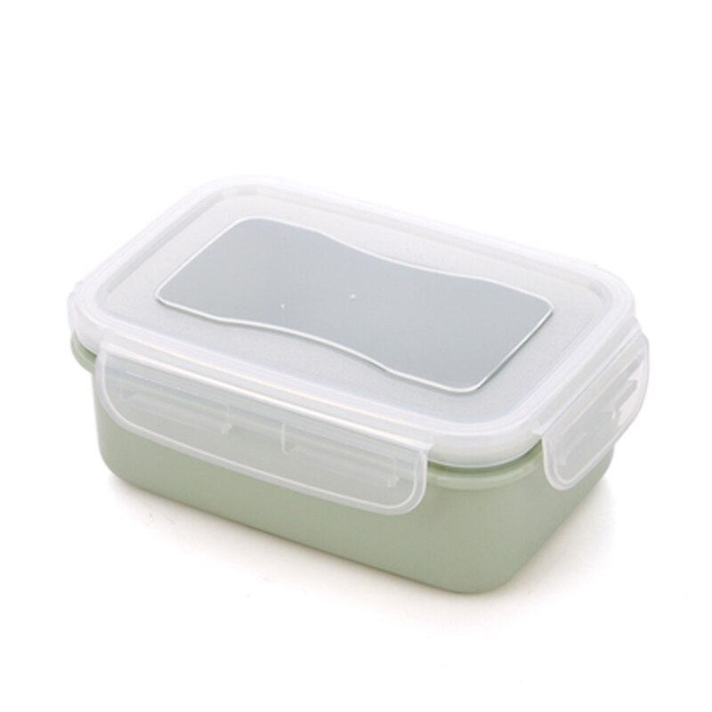 Keuken Verzegeld Koelkast Voedsel Prep Doos Verse Houden Kruiden Opslag Lunch Container Bento Lunch Box Container Plastic Doos: Green-2