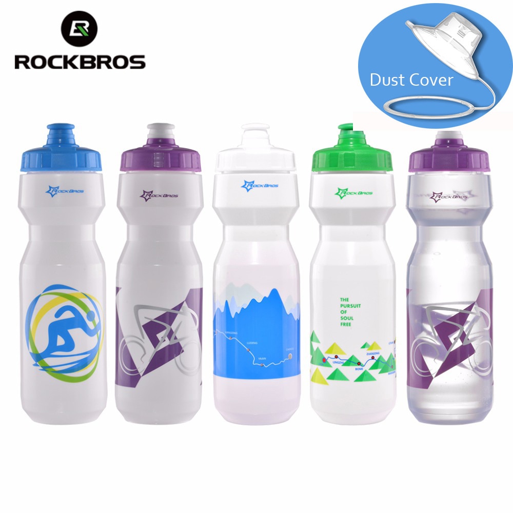 Rockbros Fietsen Fiets Water Fles 750 Ml Fiets Draagbare Waterkoker Waterfles Plastic Outdoor Sport Mountainbike Drinkware