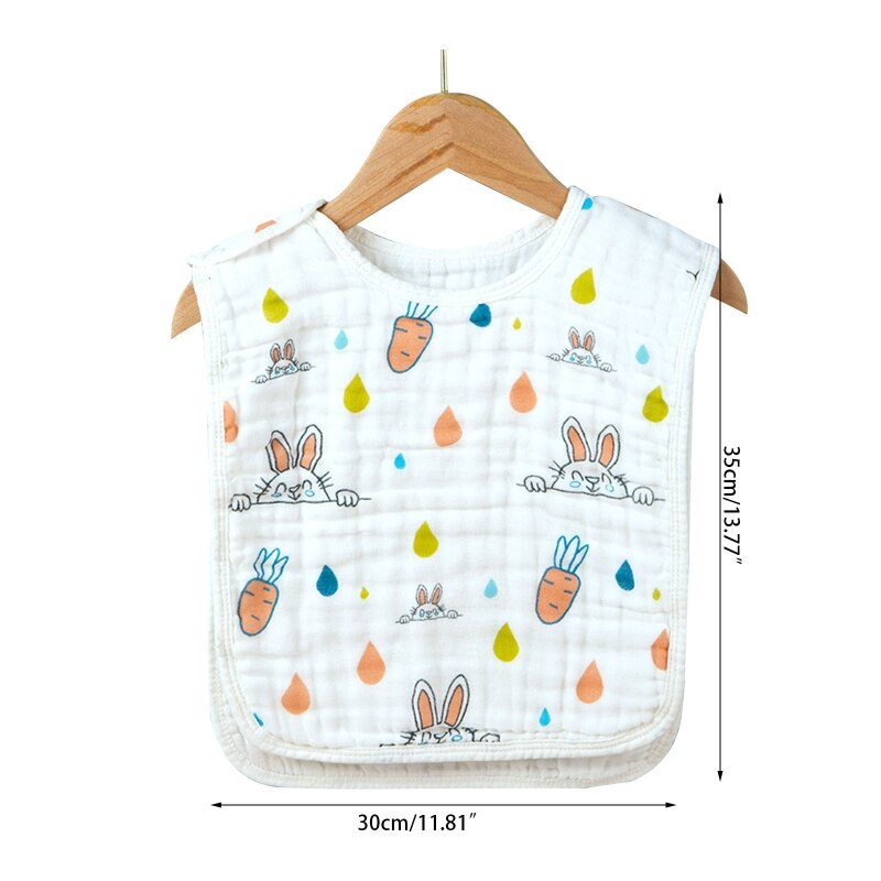 Cartoon Gedruckt Weiche Gaze Baumwolle Speichel Handtuch Baby Fütterung Bib Schal Neugeborenen Burp Tuch Waschlappen Taschentuch