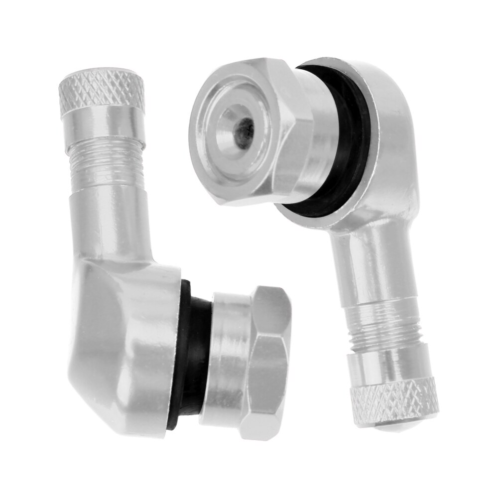 Leepee motorcykel ventilspindel 11.3mm 90 graders vinkelhjul slanglösa ventilspindlar 1 par däck tillbehör