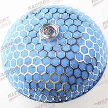 3" (76mm) Air/Cold Intake/ Turbo Charger/Supercharger Mushroom Filter Flow Blue