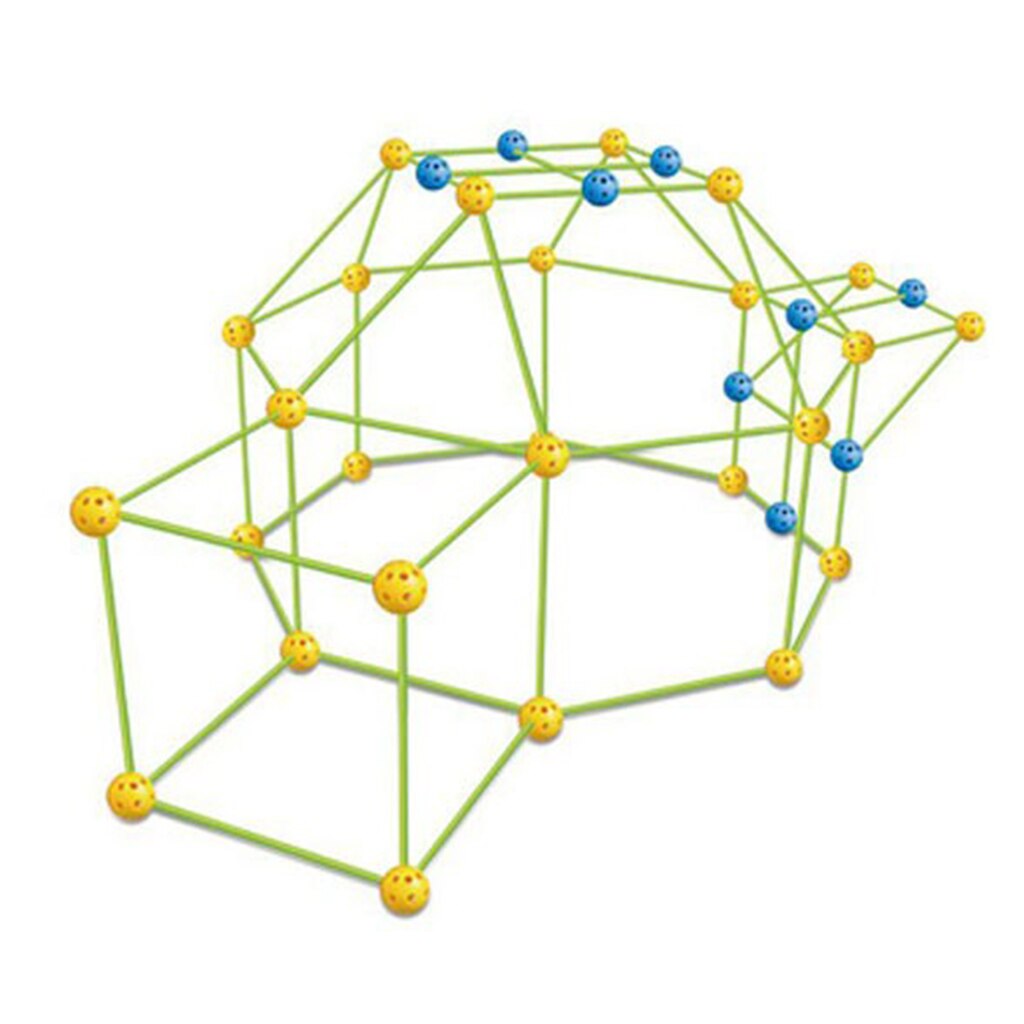 DIY dla dzieci budowy fort zestaw robić budowania 87 sztuk tworzenia dom zabaw