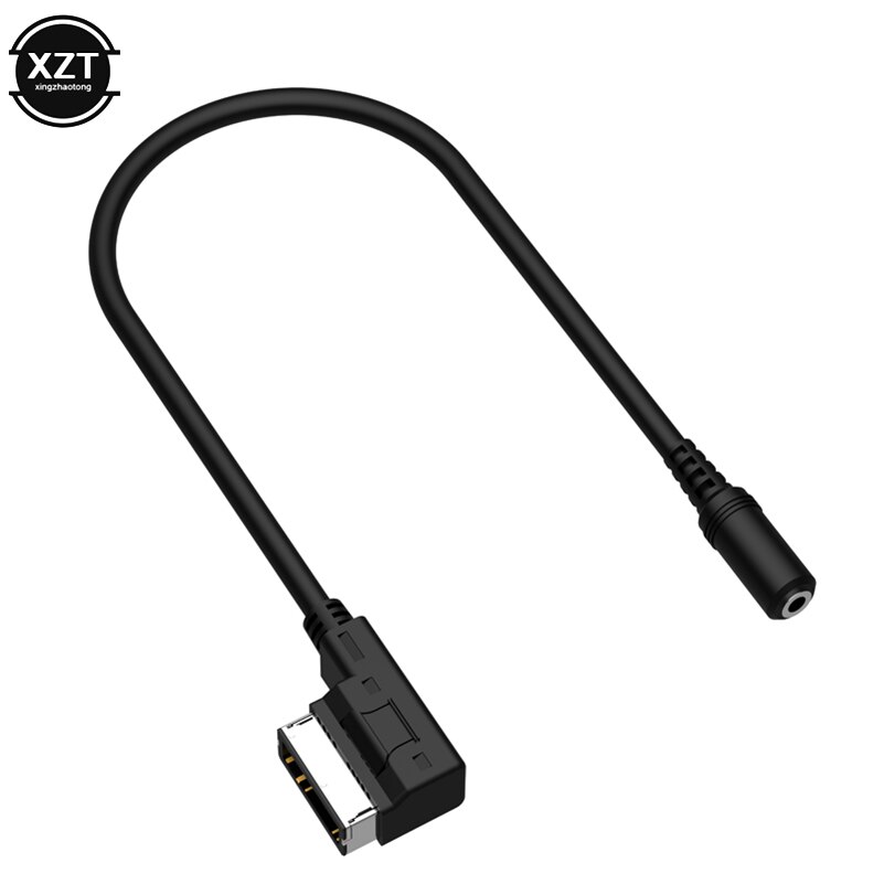 Female 3.5MM Audio Jack To AMI Media AUX IN Interface Cable Adaptor for Mercedes Benz
